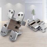 Max Heavy Duty Cross Hinge Invisible Folding Door Worktop Furniture Hinges 5kg