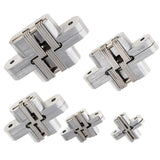 Max Heavy Duty Cross Hinge Invisible Folding Door Worktop Furniture Hinges 5kg