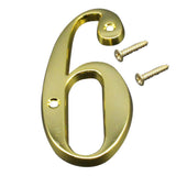 Maxbell  Vintage House Signs Plaques Door Numbers Metal Alloy Sign Digits Number 6