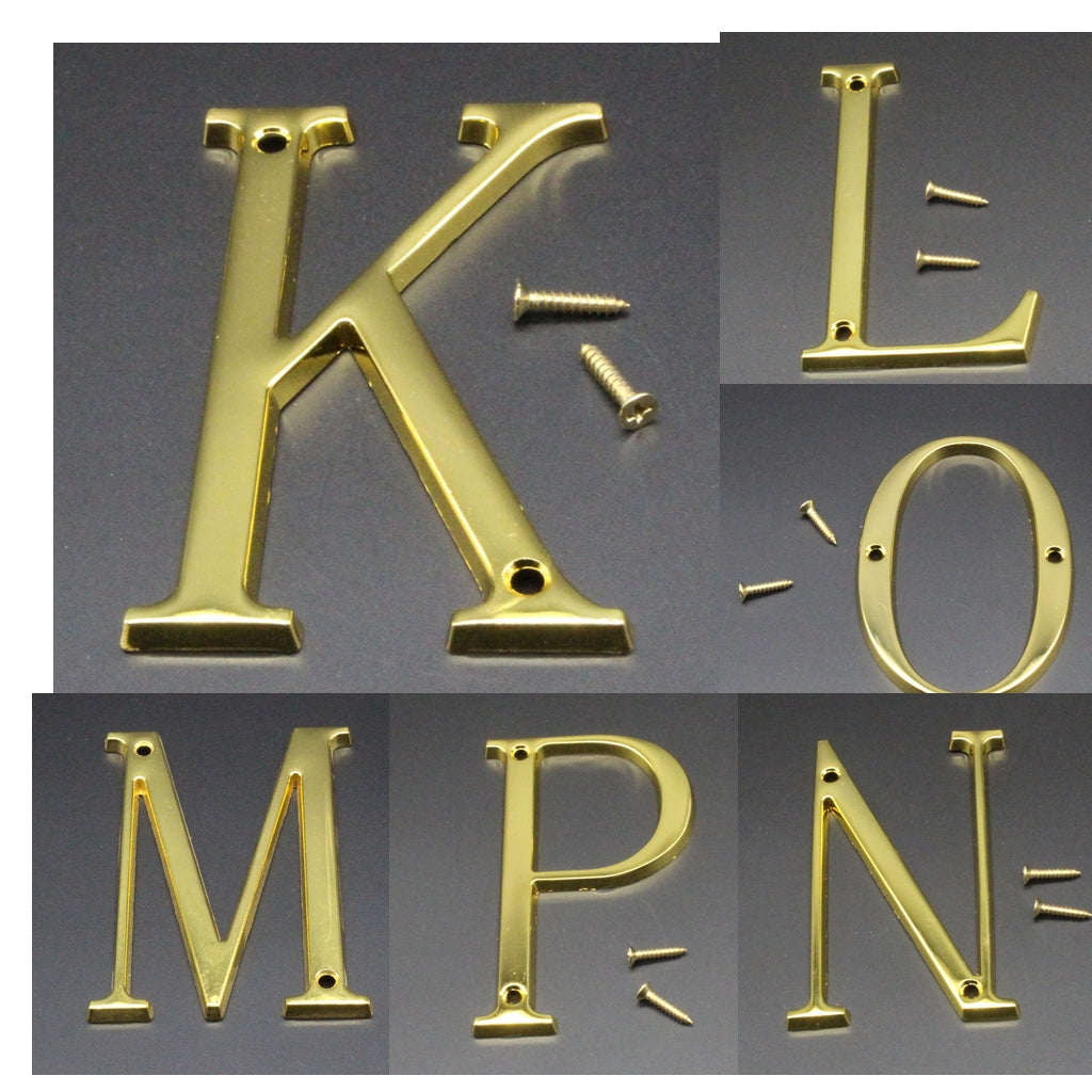 Maxbell  100mm Polished Door Numbers Alphabet Letter Floating House Door Number K