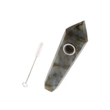 Max Natural Quartz Clear Crystal Tobacco Pipe Wand Cigarette D