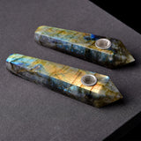 Max Natural Quartz Clear Crystal Tobacco Pipe Wand Cigarette D