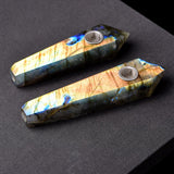 Max Natural Quartz Clear Crystal Tobacco Pipe Wand Cigarette D