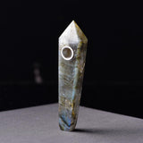 Max Natural Quartz Clear Crystal Tobacco Pipe Wand Cigarette D