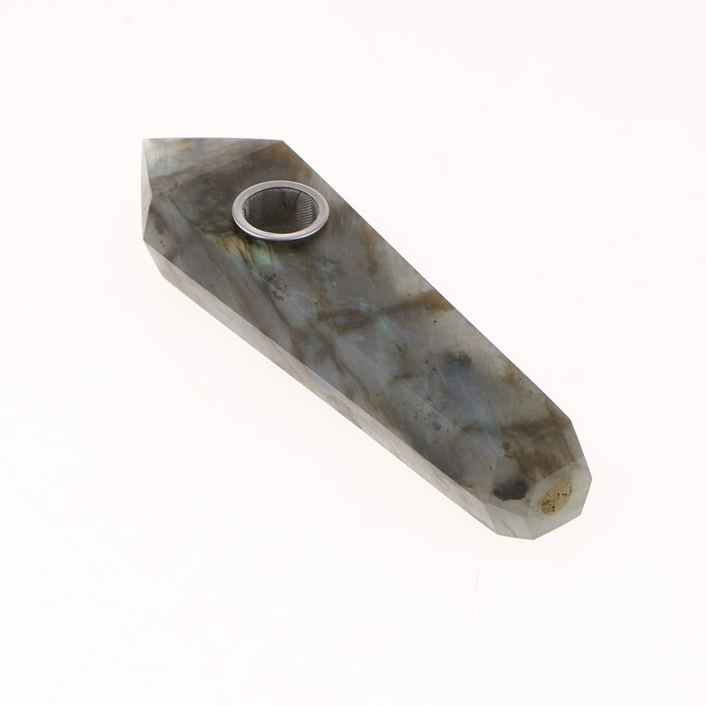 Max Natural Quartz Clear Crystal Tobacco Pipe Wand Cigarette D