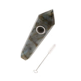 Max Natural Quartz Clear Crystal Tobacco Pipe Wand Cigarette D