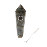 Max Natural Quartz Clear Crystal Tobacco Pipe Wand Cigarette D