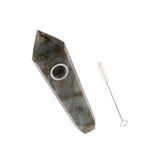 Max Natural Quartz Clear Crystal Tobacco Pipe Wand Cigarette D