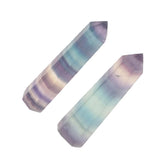 Max Natural Stone Hexagonal Crystal Column Colorful Fluorite Column Ornaments A