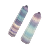 Max Natural Stone Hexagonal Crystal Column Colorful Fluorite Column Ornaments A