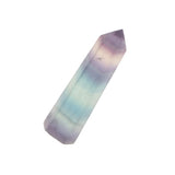 Max Natural Stone Hexagonal Crystal Column Colorful Fluorite Column Ornaments A