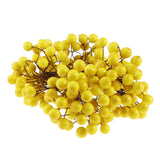 40-head Mini Artificial Fruit Berry Christmas Wedding Decoration Yellow 1