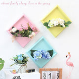 Max Wall Mounted Wooden Flower Stand Rack DIY Hanging Crafts Home Decor Pink