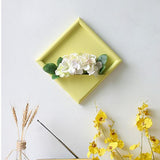 Max Wall Mounted Wooden Flower Stand Rack DIY Hanging Crafts Home Decor Yellow