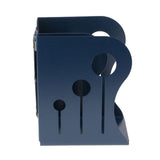 Max Adjustable Metal Bookends Office Non-slip Book Holder Blue L