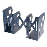 Max Adjustable Metal Bookends Office Non-slip Book Holder Blue L