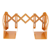 Max Adjustable Metal Bookends Office Non-slip Book Holder Yellow L