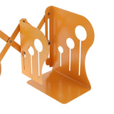 Max Adjustable Metal Bookends Office Non-slip Book Holder Yellow L