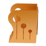 Max Adjustable Metal Bookends Office Non-slip Book Holder Yellow L