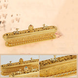 Maxbell Metal Incense Joss Stick Cones Holder Tower Box Insense Burner Golden