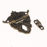 Maxbell 6x Antique Bronze Jewelry Wood Box Latch Lock Decorative Hasp Buckle Bolt