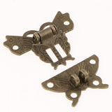 Maxbell 6pcs Antique Bronze Jewelry Wood Box Latch Lock Decorative Hasp Buckle Bolt