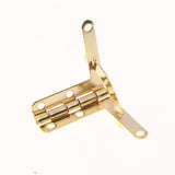 Maxbell 20pcs 90 Degree Support Spring Hinge Door Hinges for Jewelry Wine Box Gold