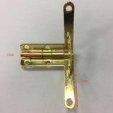 Maxbell 20pcs 90 Degree Support Spring Hinge Door Hinges for Jewelry Wine Box Gold