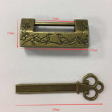 Maxbell Vintage Suitcase Luggage Cabinet Drawer Toolbox Padlock Pad Lock Copper