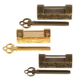 Maxbell Vintage Suitcase Luggage Cabinet Drawer Toolbox Padlock Pad Lock Copper