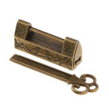 Maxbell Vintage Suitcase Luggage Cabinet Drawer Toolbox Padlock Pad Lock Copper