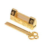 Maxbell Vintage Suitcase Luggage Cabinet Drawer Toolbox Padlock Pad Lock Golden