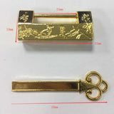 Maxbell Vintage Suitcase Luggage Cabinet Drawer Toolbox Padlock Pad Lock Golden