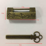 Maxbell Vintage Suitcase Luggage Cabinet Drawer Toolbox Padlock Pad Lock Copper 1