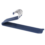 Maxbell 10pcs S-type Non-slip Stainless Steel Pant Trousers Jean Hangers  Blue_1