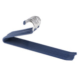 Maxbell 10pcs S-type Non-slip Stainless Steel Pant Trousers Jean Hangers  Blue_1