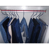 Maxbell 10pcs S-type Non-slip Stainless Steel Pant Trousers Jean Hangers  Blue_1
