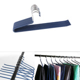 Maxbell 10pcs S-type Non-slip Stainless Steel Pant Trousers Jean Hangers  Blue_2