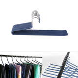 Maxbell 10pcs S-type Non-slip Stainless Steel Pant Trousers Jean Hangers  Blue_2