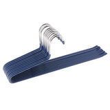 Maxbell 10pcs S-type Non-slip Stainless Steel Pant Trousers Jean Hangers  Blue_2