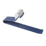 Maxbell 10pcs S-type Non-slip Stainless Steel Pant Trousers Jean Hangers  Blue_2