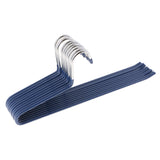 Maxbell 10pcs S-type Non-slip Stainless Steel Pant Trousers Jean Hangers  Blue_2