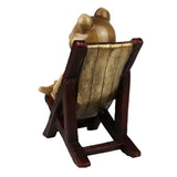 Maxbell Novelty Cute Frog Figurines Collectibles Resin Sculpture Tabletop Decor A