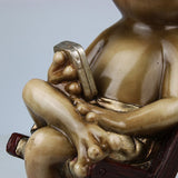 Maxbell Novelty Cute Frog Figurines Collectibles Resin Sculpture Tabletop Decor A