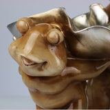 Maxbell Novelty Cute Frog Figurines Collectibles Resin Sculpture Tabletop Decor B