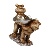 Maxbell Novelty Cute Frog Figurines Collectibles Resin Sculpture Tabletop Decor B