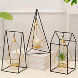 Max Nordic Style Geometric Candle Tealight Holder Home Decoration Triangle Shape