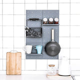Maxbell  Multi-Functional DIY Plastic Self-adhesive Wall Mounted Storage Shelf Beige