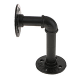 Max 2x Twist Metal Wall Shelf Bracket Rack Support Holder Supporter Black 3