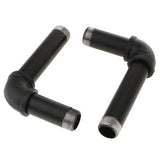 Max 2x Twist Metal Wall Shelf Bracket Rack Support Holder Supporter Black 3